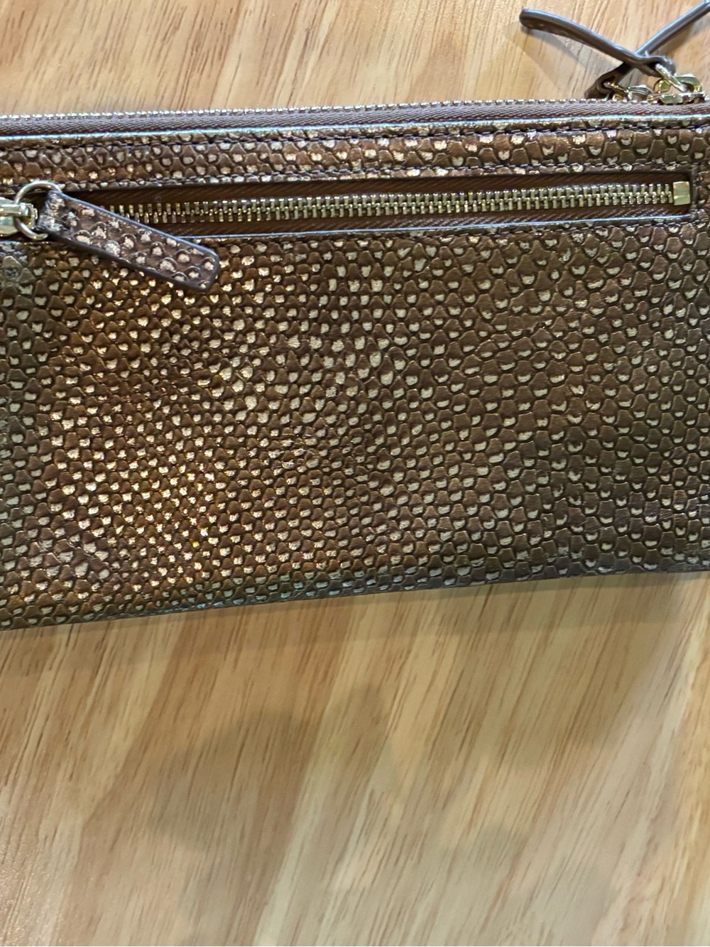 Lodis snakeskin embossed wristlet wallet bag - Picture 9 of 11